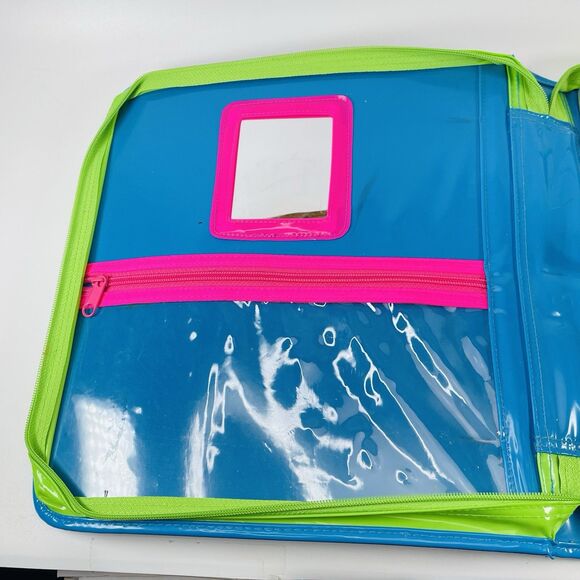 VTG Lisa Frank 3 Ring Zippered Binder Casey & Candy Ice Cream Sundae Lab Puppy - Picture 9 of 16